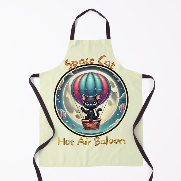 Item preview, Space Cat Hot Air Balloon - A Whimsical Adventure for Kids designed and sold by SportyAndArtful.