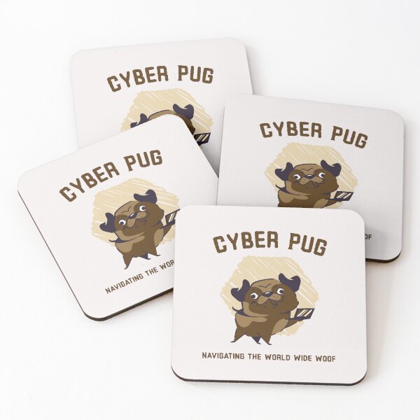 Item preview, Navigating The World Wide Woof Funny Cyber Pug designed and sold by SvenJ94.