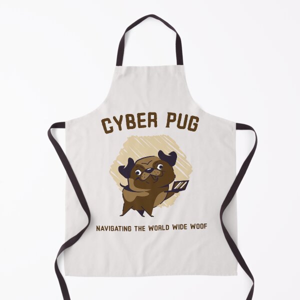 Item preview, Navigating The World Wide Woof Funny Cyber Pug designed and sold by SvenJ94.