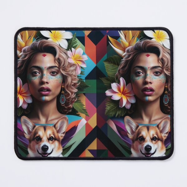 Item preview, Flowers And Dogs designed and sold by CanvasCarousel.