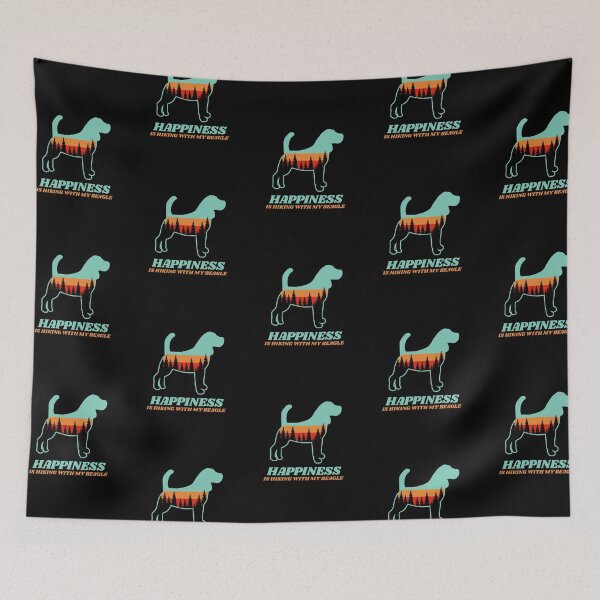 Item preview, Happiness Is Hiking With My Beagle Gift designed and sold by Guarddogdrive.