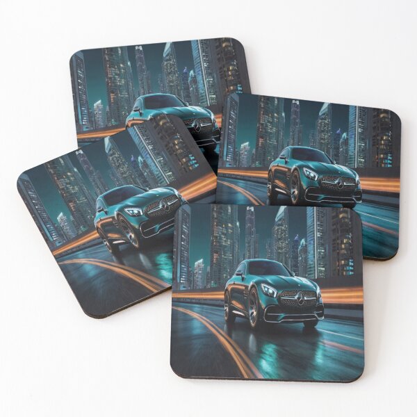 Item preview, Mercedes Benz wallpaper in the city designed and sold by Expressions-Sel.