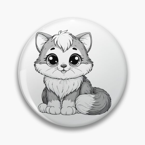 Item preview, Grayscale Long-haired Cat designed and sold by Lyssarien.
