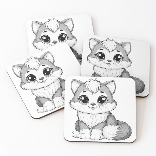 Item preview, Grayscale Long-haired Cat designed and sold by Coffee Lifestyle.