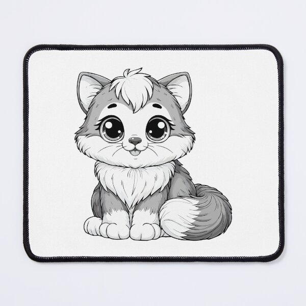 Item preview, Grayscale Long-haired Cat designed and sold by Coffee Lifestyle.