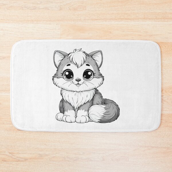 Item preview, Grayscale Long-haired Cat designed and sold by Coffee Lifestyle.