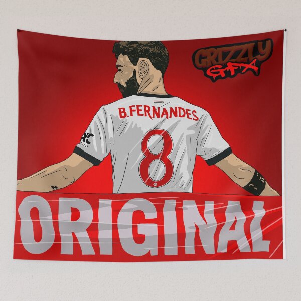Item preview, Bruno Fernandes: United’s No. 8 designed and sold by GrizzlyCollective.