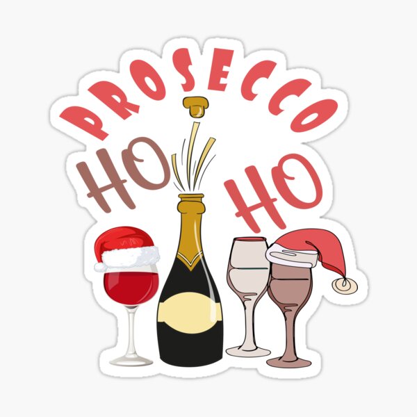 Item preview, Prosecco Ho Ho Ho Christmas Wine Design designed and sold by Dr-crisis-helps.