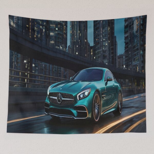 Item preview,  Mercedes Benz car wallpaper in the city designed and sold by Expressions-Sel.