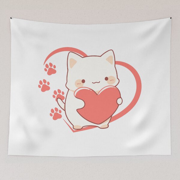 Item preview, Meow Heart designed and sold by ConfusedStudio.