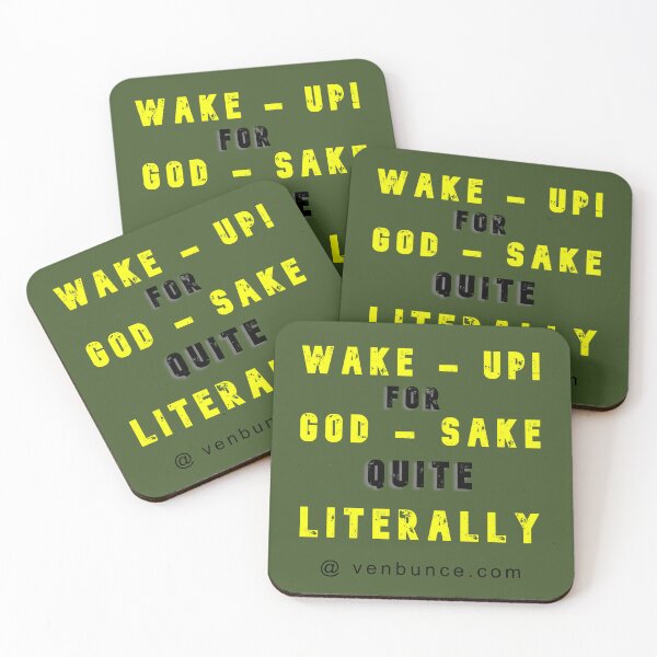 Item preview, Wake Up For God Sake designed and sold by AlienAlmanac.
