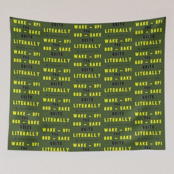 Item preview, Wake Up For God Sake designed and sold by AlienAlmanac.