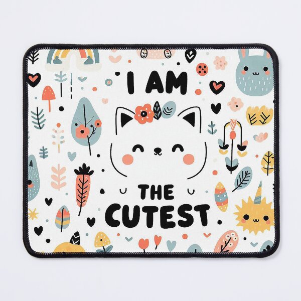Item preview, 'I am the cutest' cute pattern with animals designed and sold by Silbays.