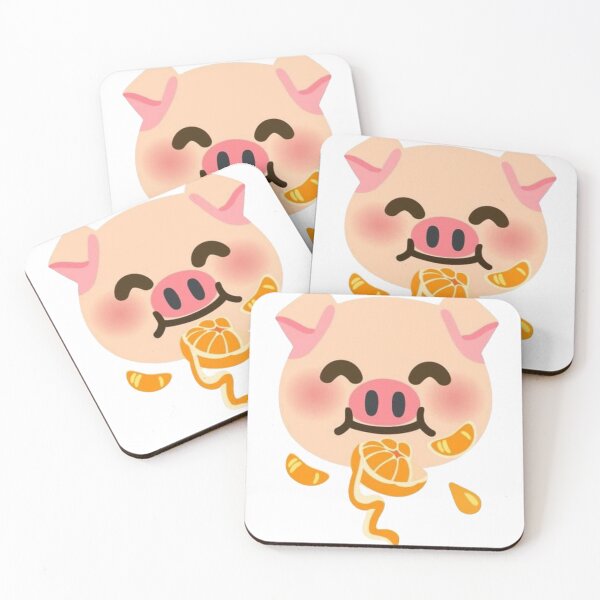 Item preview, Pig eating an orange  designed and sold by MYSTAYA.