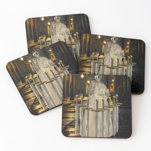 Item preview, Eight Swords Gothic Urban Vintage Art Night Scene designed and sold by SoulscapeStudio.