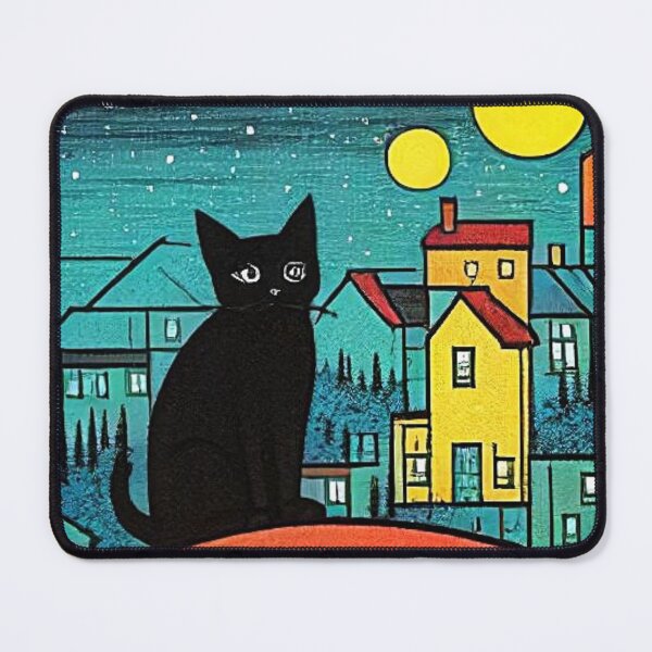 Item preview, Black Cat at night 3 designed and sold by George Hutton Hunter.