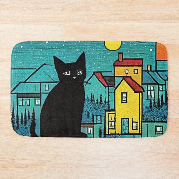 Item preview, Black Cat at night 3 designed and sold by George Hutton Hunter.