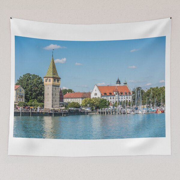 Item preview, View of Lindau town, Bodensee, Germany designed and sold by dvoevnore.