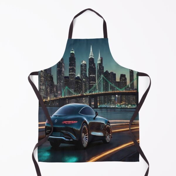 Item preview, wallpaper in the city Mercedes Benz car Rear view designed and sold by Expressions-Sel.