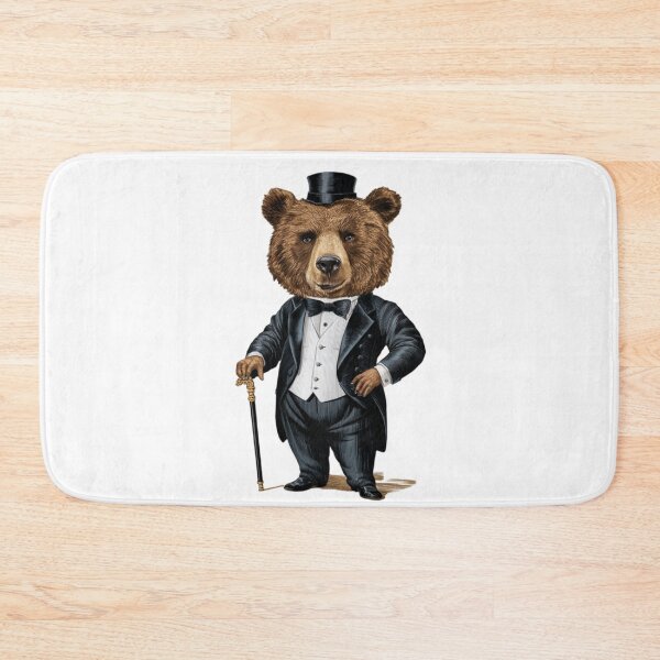 Item preview, Vintage Brown Bear Wearing A Tuxedo  designed and sold by PolygonPinnacle.