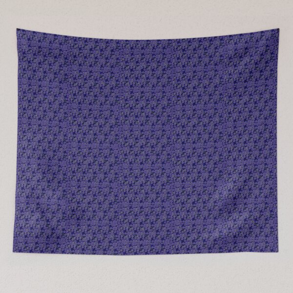 Item preview, Retro Flowerbed - Indigo designed and sold by emmajwhite11.