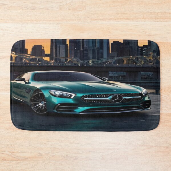Item preview, Mercedes Benz wallpaper in the city  skyscrapers designed and sold by Expressions-Sel.