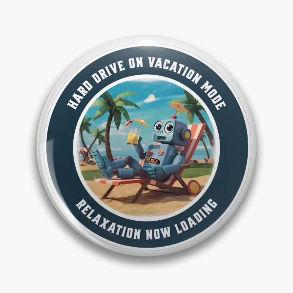 Item preview, Hard drive on vacation mode, Relaxation now loading T-shirt. designed and sold by Touched by  Starlight.