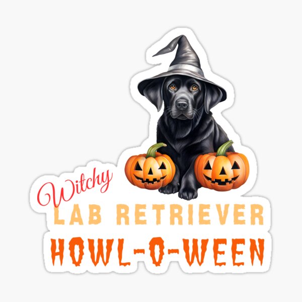 Item preview, Cute Witchy Labrador RetrieverHalloween Design for Dog Lovers. designed and sold by EldersRULE.