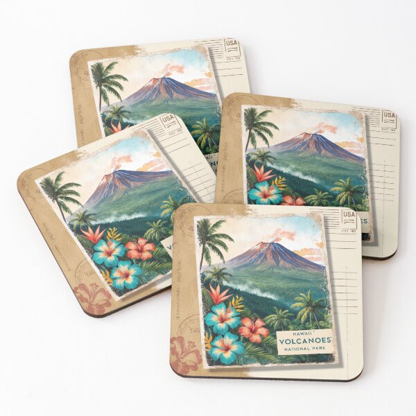 Item preview, Hawaii Volcanoes National Park Postcard Vintage Retro Travel designed and sold by TravelPostcardGems.