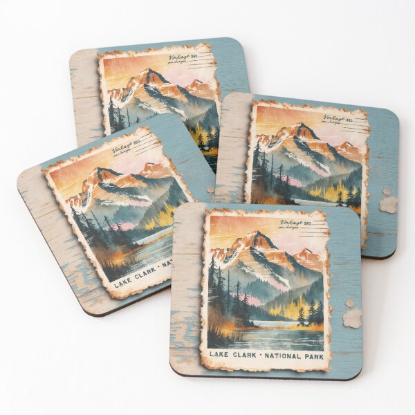 Item preview, Lake Clark National Park Postcard Vintage Retro Travel designed and sold by TravelPostcardGems.