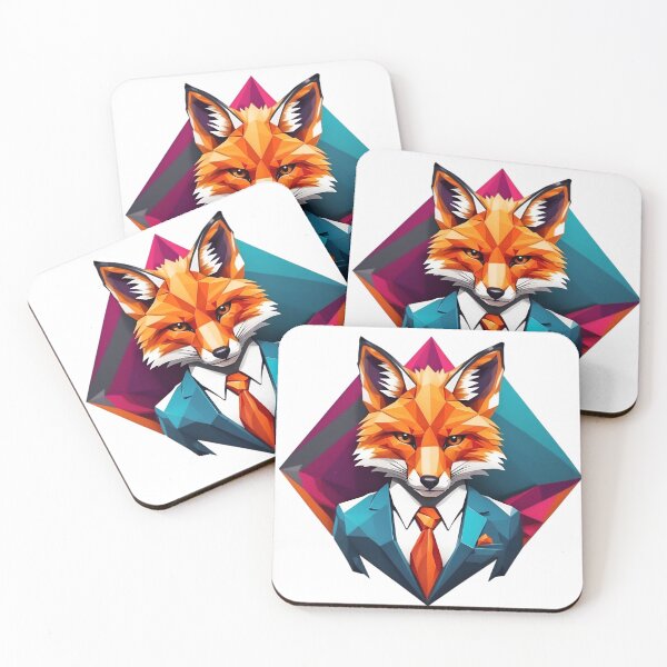 Item preview, Businessman Fox - Polygon Art  designed and sold by PolygonPinnacle.