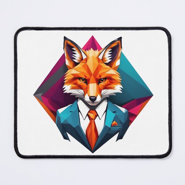 Item preview, Businessman Fox - Polygon Art designed and sold by PolygonPinnacle.