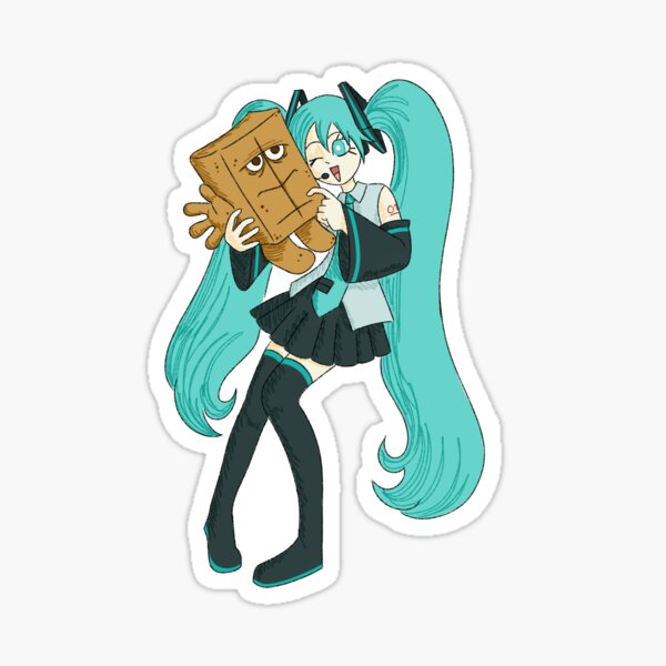 Item preview, Hatsune miku holding Bernd the bread designed and sold by selkaycik.