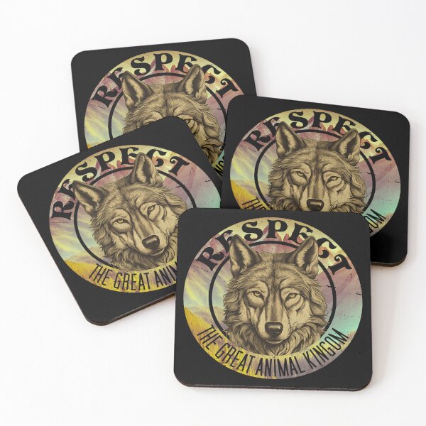 Item preview, Respect the great Animal Kingdom - Wolf drawing designed and sold by FotoBuda.