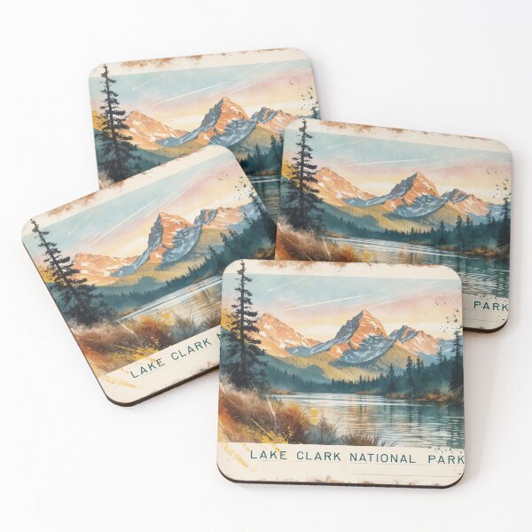Item preview, Lake Clark National Park Postcard Vintage Retro Travel designed and sold by TravelPostcardGems.