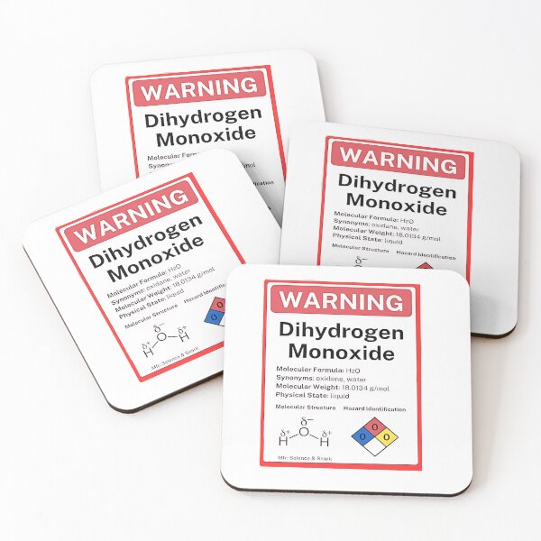 Item preview, Warning dihydrogen monoxide  designed and sold by Big  Donuts ⭐⭐⭐⭐⭐.