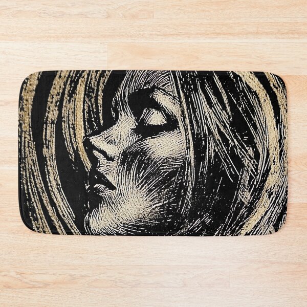Item preview, Dream - abstract retro style sketch of a woman dreaming designed and sold by UmagineArts.