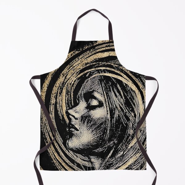 Item preview, Dream - abstract retro style sketch of a woman dreaming designed and sold by UmagineArts.