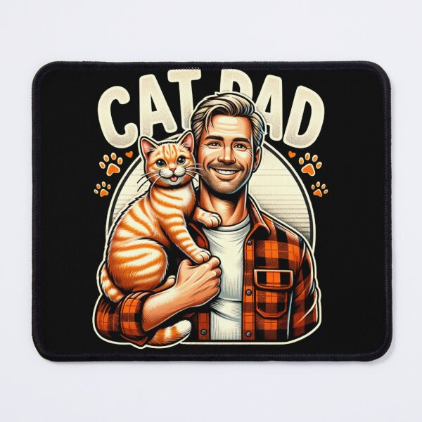 Item preview, Cat Dad with Orange Kitty designed and sold by 1970Russell.