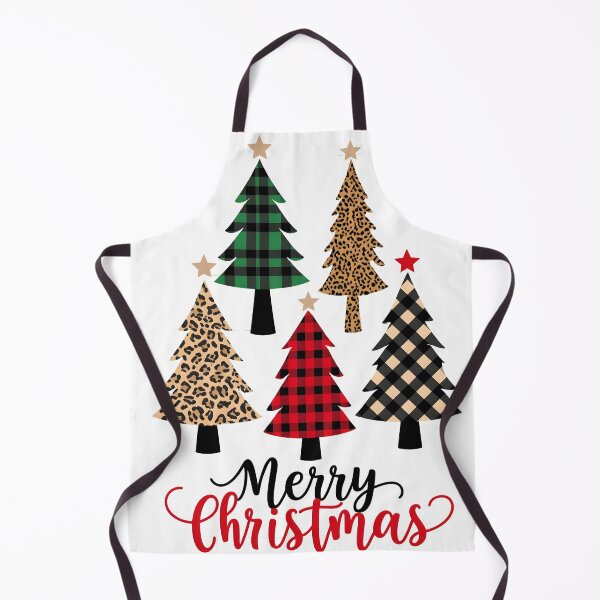 Artikelvorschau, Frohe Weihnachten Plaid Baum & Leopard Standard Design entworfen und verkauft von Manokaal.