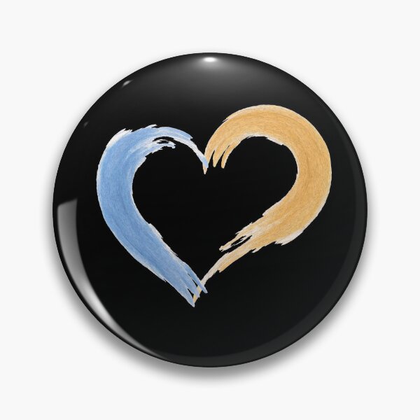 Item preview, BLUE AND YELLOW HEART  designed and sold by larissa-myrie.
