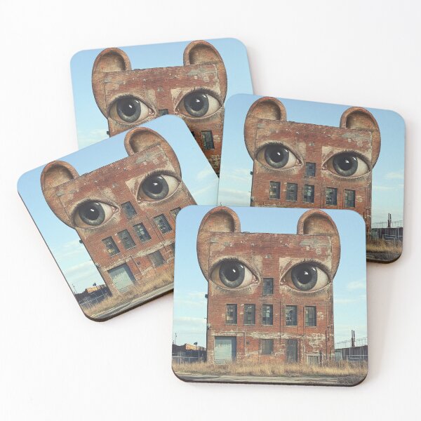 Item preview, Cat Eyes on Urban Building - Surreal Architecture designed and sold by hafifebozaid.