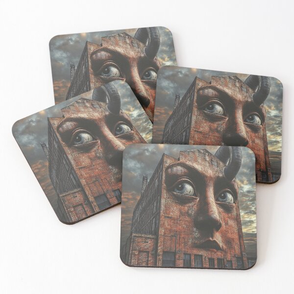 Item preview, Edificio de cara surrealista con cuerno industrial designed and sold by hafifebozaid.