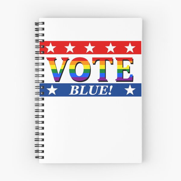 Item preview, Gay Rainbow Flag VOTE Blue! designed and sold by Live Out Gear.