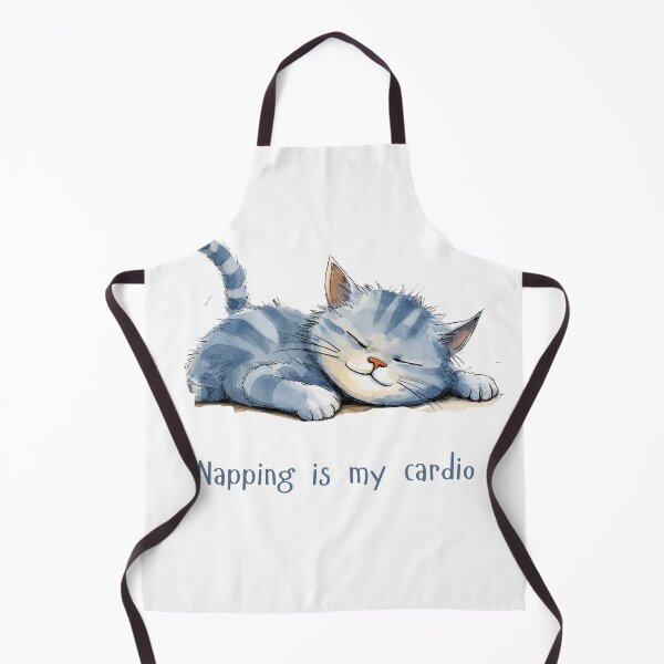 Item preview, Funny Cat Napping Cardio designed and sold by M1234s.