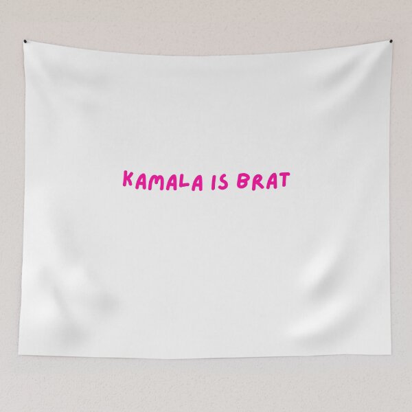 Item preview, kamala is brat, hot pink handwritten font - kamala for president 2024  designed and sold by jessicaleah15.