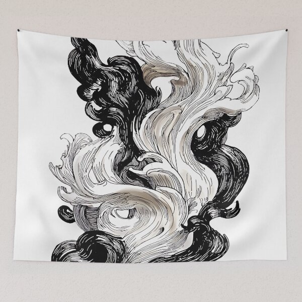 Item preview, Fire of feathers - Abstract art designed and sold by UmagineArts.