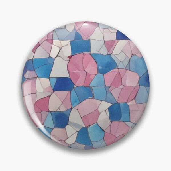 Item preview, Pink and blue mosaic designed and sold by GasconyPassion.