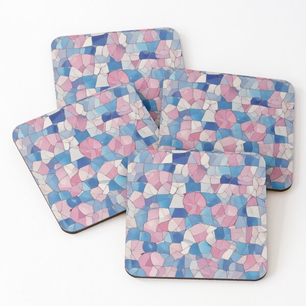 Item preview, Pink and blue mosaic designed and sold by GasconyPassion.