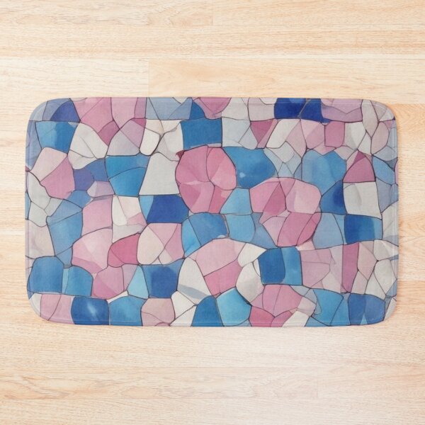 Item preview, Pink and blue mosaic designed and sold by GasconyPassion.